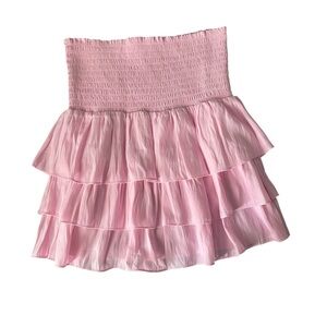 RAMY BROOK Allison Tiered Miniskirt
Size XS 
Pink 
NWOT
